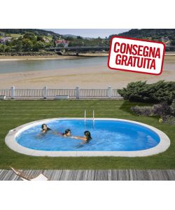 Piscina Ovale laccata 700 x 320 x 120 h cm