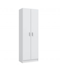 Fores Scarpiera 2 Ante Bianco - Armadio Salvaspazio 180x59x37 cm