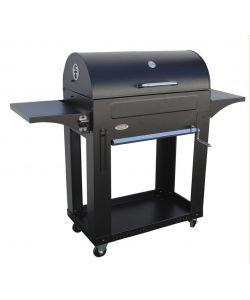 Barbecue a carbone con coperchio forno - 3 griglie cromate