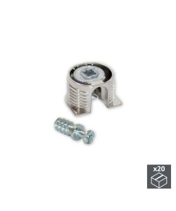 Emuca Kit di Supporto per Ripiani - Nichelato - 20 Pezzi