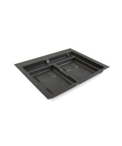 Emuca Base per contenitori per cassetti da cucina, modulo 600mm, Grigio antracite