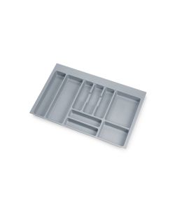 Emuca Portaposate per cassetti di cucina, modulo 800 mm, Plastica, Grigio