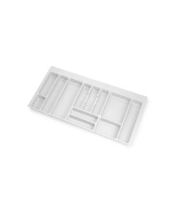 Portaposate Optima per cassetto da cucina Vertex/Concept 500, modulo 1.000 mm, Spalle 16mm, Plastica, bianco