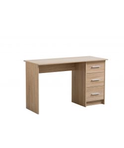 Scrivania Leo in Rovere con 3 Cassetti - 121x50x74,5 cm
