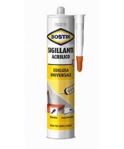 Bostik Sigillante Acrilico Bianco 300 ml - Multiuso, Verniciabile e Resistente