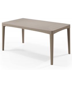 Keter Tavolo da Giardino Girona - Cappuccino - 160x90x74h cm