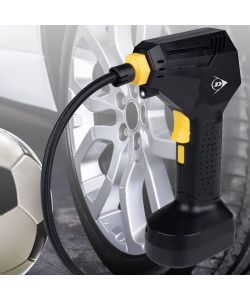 Dunlop Compressore Aria Portatile - Nero - 14x23.5x7.5 cm