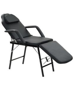 vidaXL Lettino da Massaggio Portatile - Nero - 185x78x76 cm