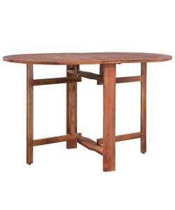 vidaXL Tavolo da Giardino in Acacia - Marrone - 120x70 cm