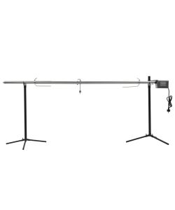 Griglia Barbecue Automatica con Motore in Acciaio 207x45x81cm
