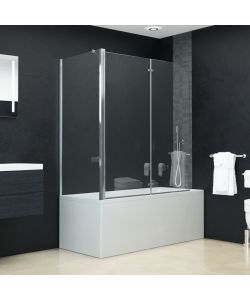 vidaXL Box Doccia Pieghevole - Cromato - 120x68x130 cm