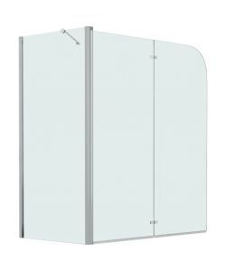 vidaXL Box Doccia Pieghevole - Cromato - 120x68x130 cm