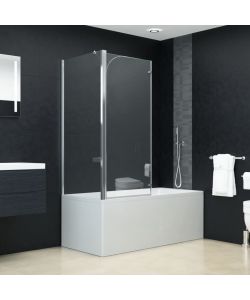vidaXL Box Doccia Pieghevole - Cromato - 120x68x130 cm