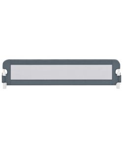 Sponde Letto di Sicurezza Bambini Grigio 180x42cm Poliestere