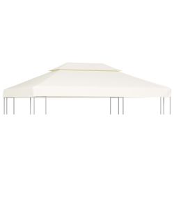 Telo di Ricambio per Gazebo 310g/mq Bianco Crema 3x4m