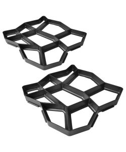 Set 2 pz Stampo pavimentazione giardino 42 x 42 x 4 cm