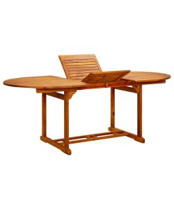 vidaXL Tavolo da Giardino in Legno di Acacia - Marrone - 200x100 cm