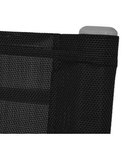 vidaXL Sedie a Dondolo da Giardino - Nero - Set 2 pz