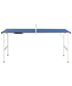 Tavolo da Ping Pong con Rete 5 Piedi 152x76x66 cm Blu