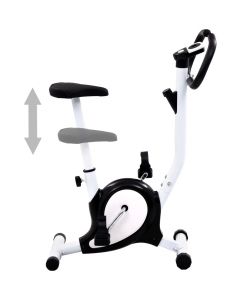 vidaXL Cyclette Ellittica Nera - 64x41x101 cm con Display LCD e Cinghia