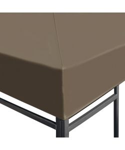 Copertura Superiore per Gazebo 310 g/m 3x4m Grigio Talpa