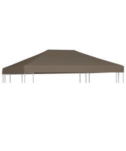 Copertura Superiore per Gazebo 310 g/m 3x4m Grigio Talpa