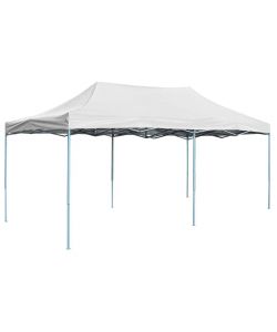 vidaXL Gazebo Pieghevole Professionale - Bianco - 3x6 m