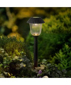 Paletti solari LED - Set 4 pezzi per giardino e vialetti