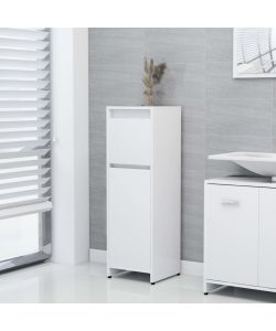 Armadio da Bagno Bianco 30x30x95 cm in Legno Multistrato 802660