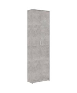 vidaXL Armadio per Ingresso Grigio Cemento 55x25x189 cm