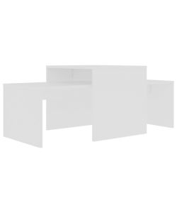vidaXL Tavolino da Salotto Bianco 100x48x40 cm in Legno Multistrato