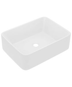 Lavandino Luxury Bianco Opaco 41x30x12 cm in Ceramica