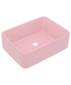 Lavandino Luxury Rosa Opaco 41x30x12 cm in Ceramica