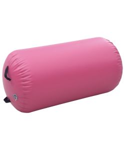 Rullo da Ginnastica Gonfiabile con Pompa 120x75 cm in PVC Rosa