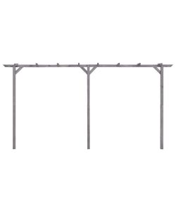 vidaXL Pergolato da Giardino in Pino - Grigio - 400x40x205 cm
