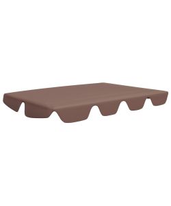 Baldacchino per Dondolo Giardino Marrone 188/168x110/145 cm