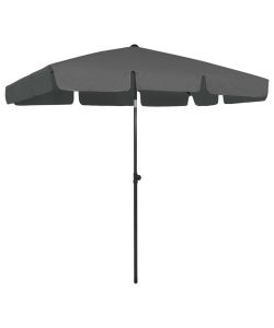 Ombrellone da Spiaggia Antracite 200x125 cm