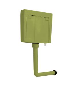 Sciacquone WC con Ingresso Acqua dal Basso 3/6 L Verde Oliva