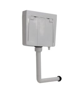 Sciacquone WC con Ingresso Acqua dal Basso 3/6 L Grigio