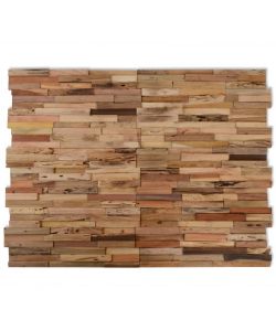 vidaXL Pannelli Parete in Legno Teak Riciclato - Marrone - 1,03 mq