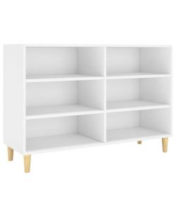 vidaXL Credenza Bianca in Legno Multistrato - Stile Scandinavo 103,5x35x70 cm