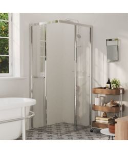 vidaXL Cabina Doccia Trasparente - 90x70x180 cm