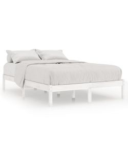 vidaXL Giroletto Bianco in Legno Massello di Pino - 160x200 cm