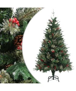 Albero di Natale con Pigne Verde 150 cm in PVC e PE