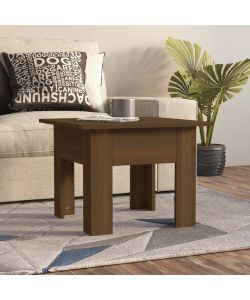 Tavolino da Salotto Rovere Marrone 55x55x42 cm in Truciolato