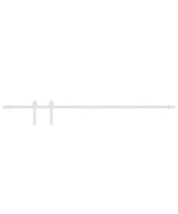 Kit Mini Anta Scorrevole in Acciaio al Carbonio Bianco 122 cm 151693