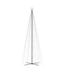Albero di Natale a Cono Bianco Freddo 1400 LED 160x500 cm