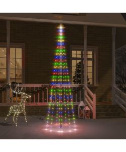 Albero di Natale Pennone Colorato 310 LED 300 cm