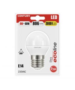 Lampadina led ecoline sfera 8w